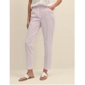 Brooks Brothers Searsucker Pants 346 Natalie Fit Pink White Stripe Pants Size 6